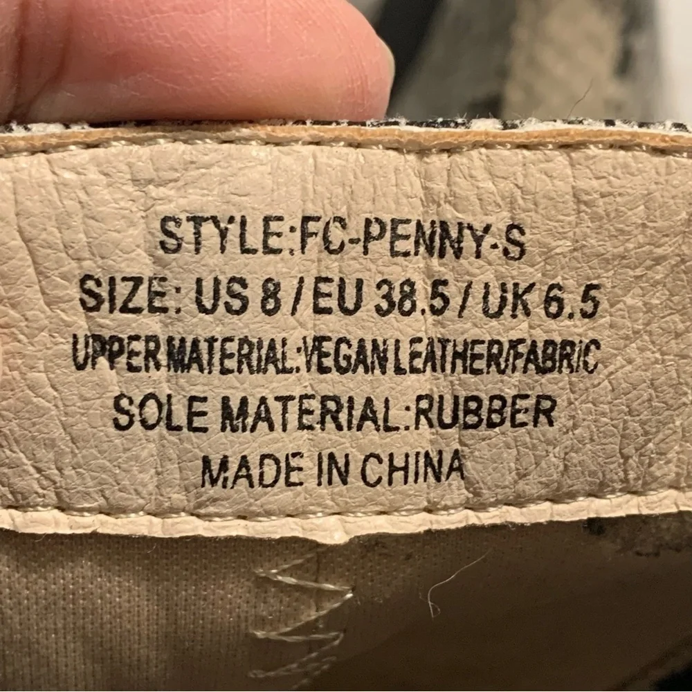 French Connection Penny Chelsea Block Heel Boots sz 8